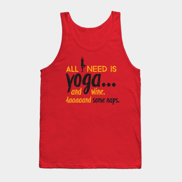 All I need is yoga Tank Top by nektarinchen